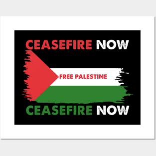 CeaseFire Now Free Palestine Posters and Art